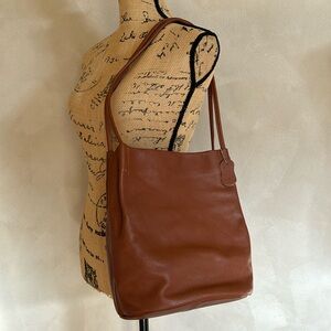 Iswee leather bucket hobo tote shoulder bag